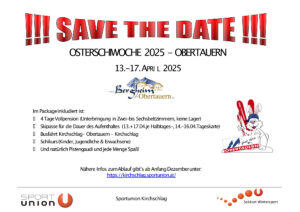 Save the date Obertauern2025